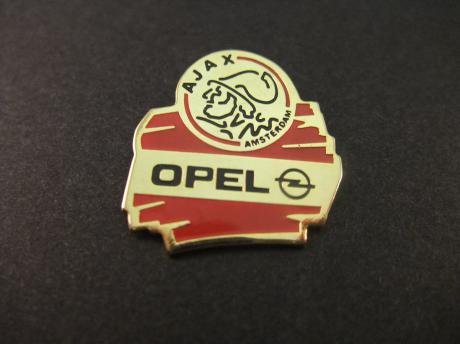 Ajax Amsterdam voetbalclub sponsor Opel